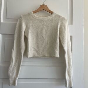 Urban Outfitters BDG Cozy White Women's Cropped Sweater